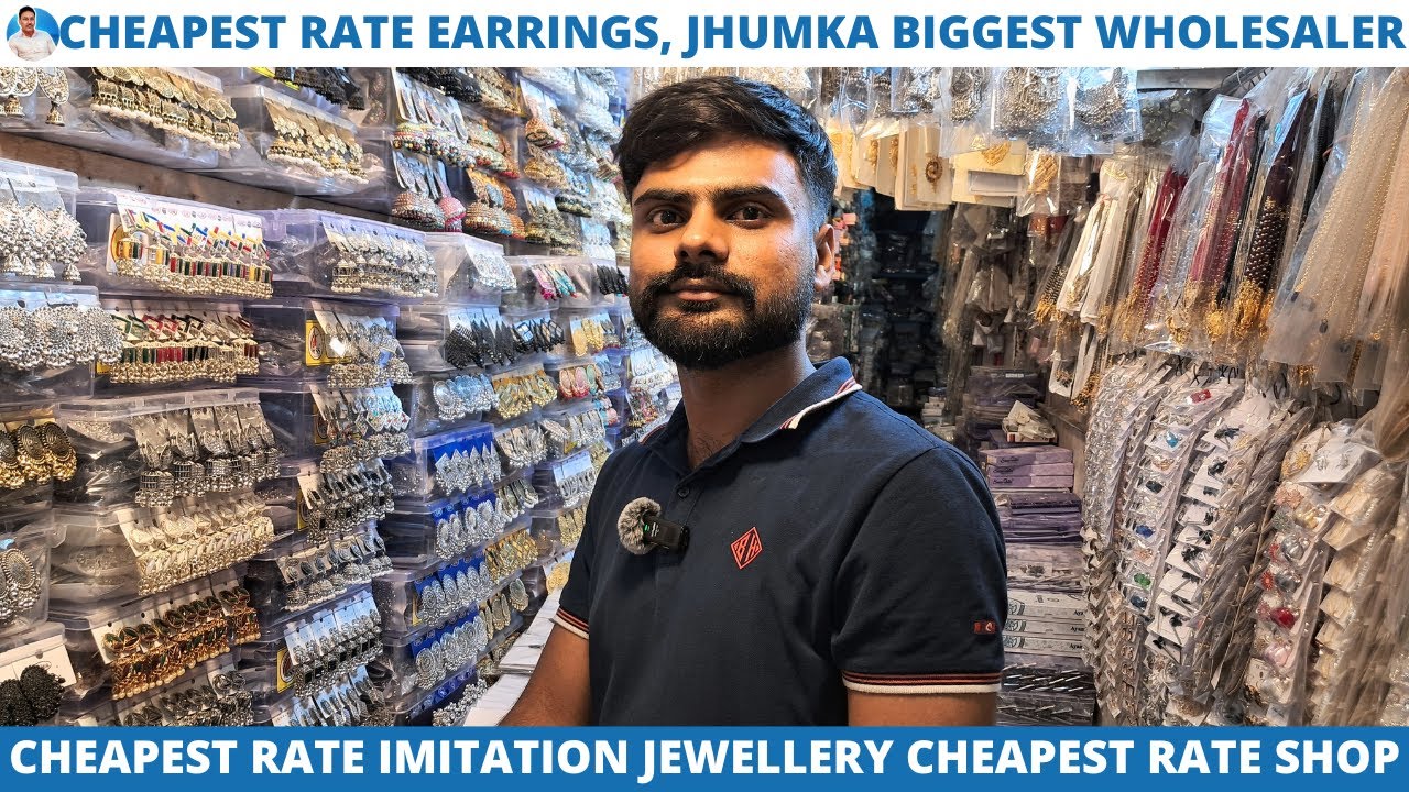 Biggest Imitation Jewellery Wholesale Market in Kolkata | Earrings, Jhumka & Tops Wholesaler