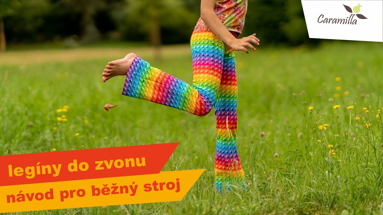 Legíny do zvonu - návod pro začátečníky a běžný šicí stroj