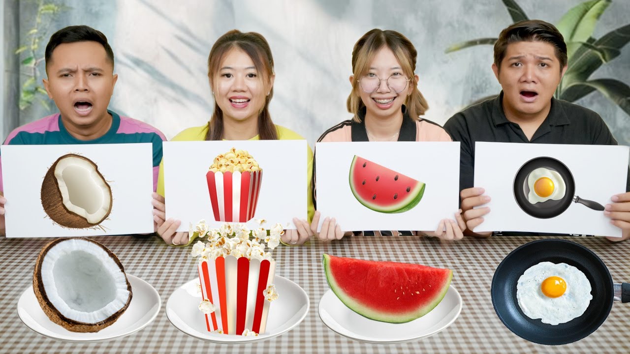 TANTANGAN MAKAN MAKANAN SESUAI EMOJI!!