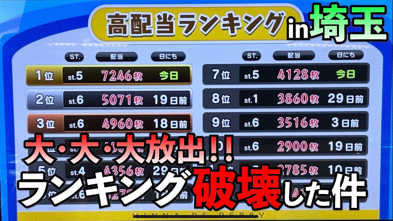 ランキングめちゃくちゃにしたみんダビ遠征〜埼玉県〜