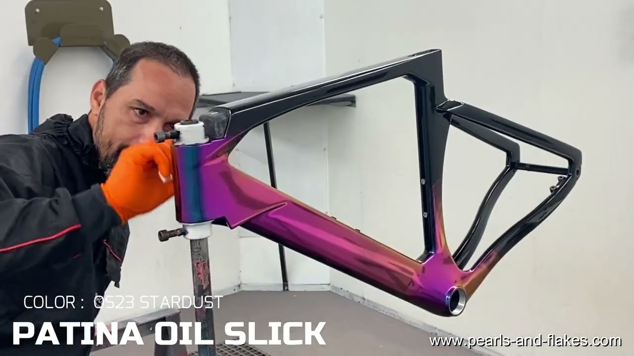 hemos probado la patina OIL SHIFT OS23 para pintar un bici