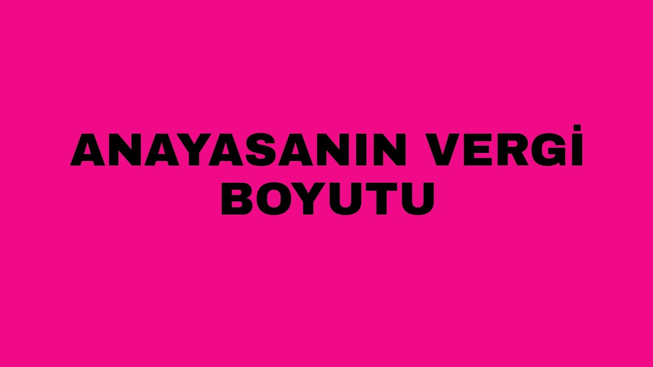 8) Vergilemede Yasallık [Kanunilik] İlkesi [1]