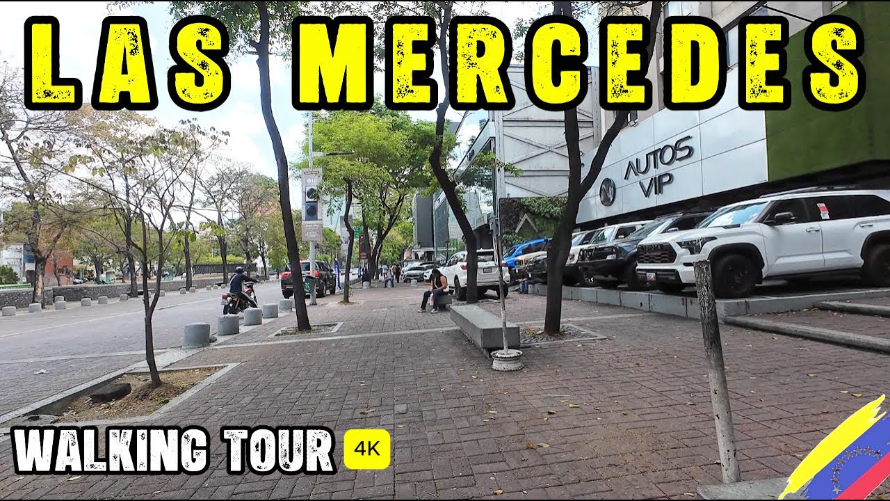 RECORRIENDO LA AV PRINCIPAL DE LAS MERCEDES la zona EXCLUSIVA de  CARACAS WALKING TOUR 4K