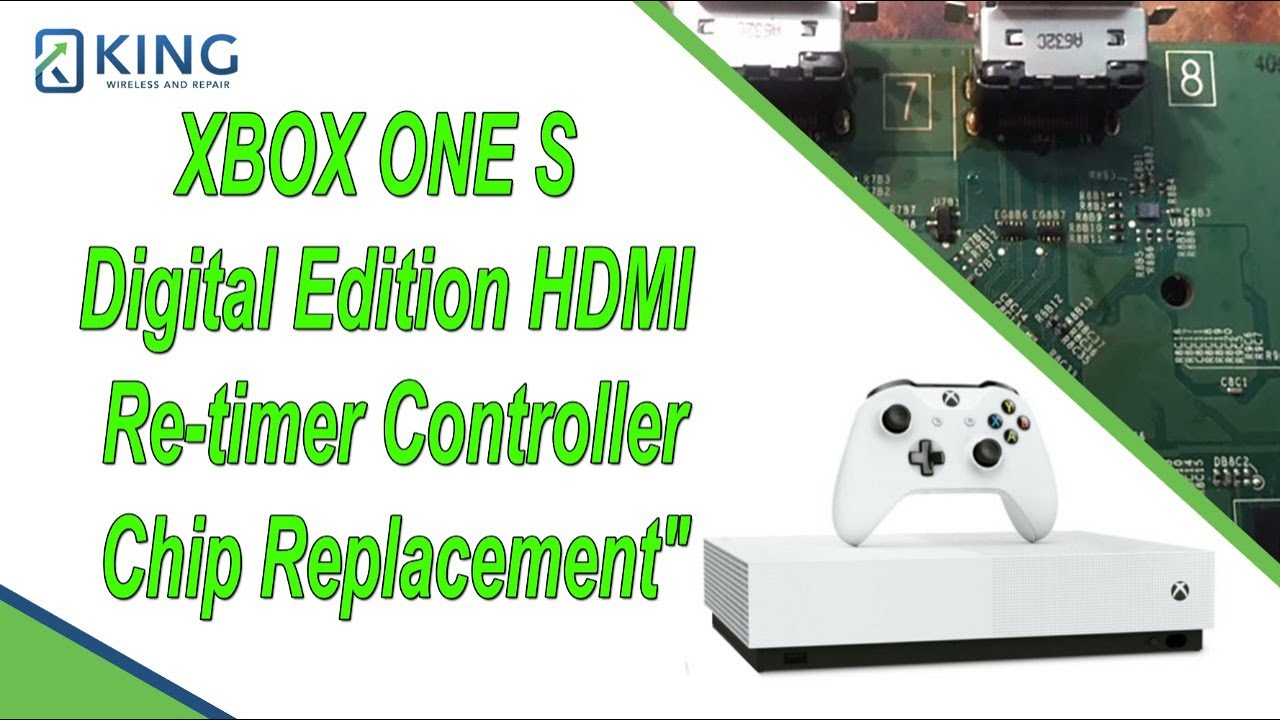 Xbox One S Digital Edition HDMI Retimer Controller Chip Replacement | Fix Xbox Black Screen Issue!