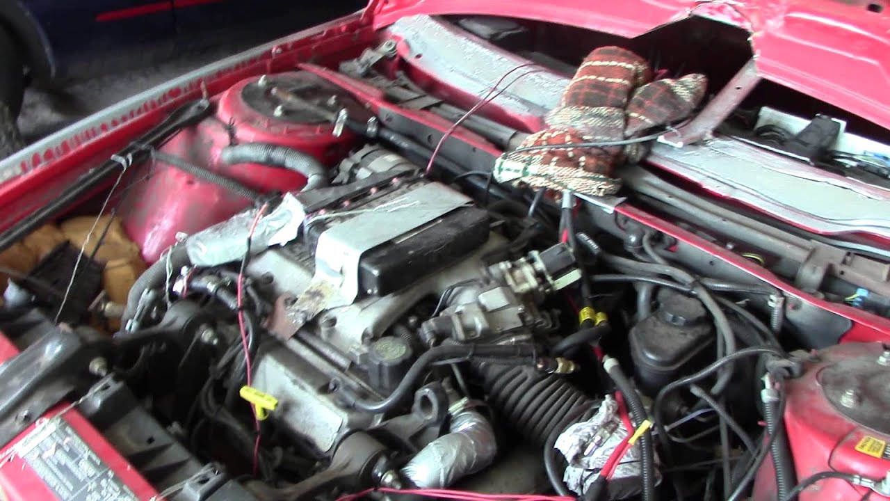 93 Cutlass Derby Aftermath Under Hood Damage