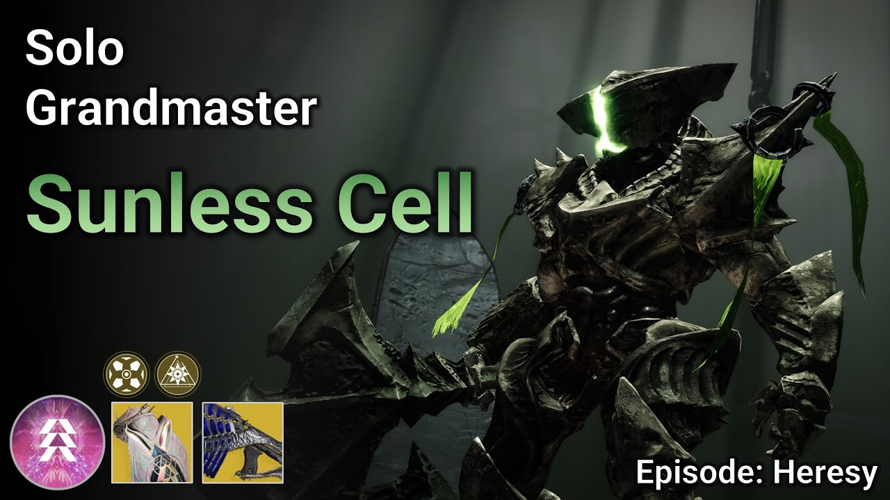 Solo Grandmaster Sunless Cell - Prismatic Hunter (Episode: Heresy)