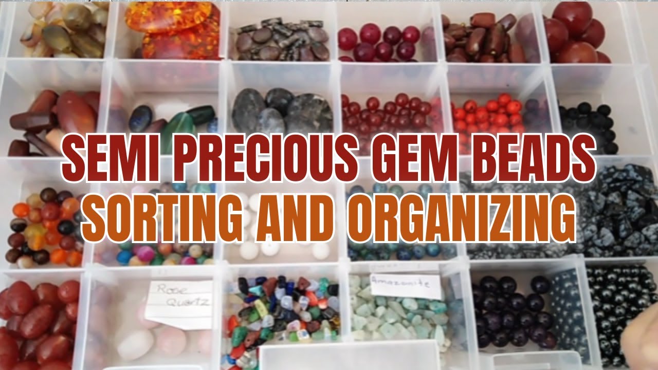 Unboxing my Semi Precious Gem Bead Collection | Organize my beads with me, Ep 4