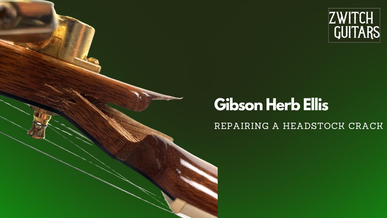 Gibson Herb Ellis Headstock Repair | From Crack to Classic