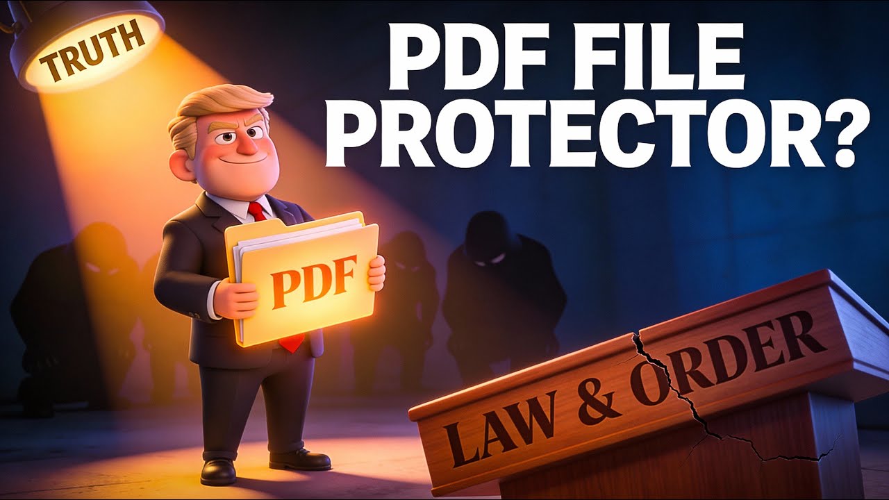 Защита PDF-файлов? Жестокая политическая сатира разоблачает фальшивый «закон и порядок».