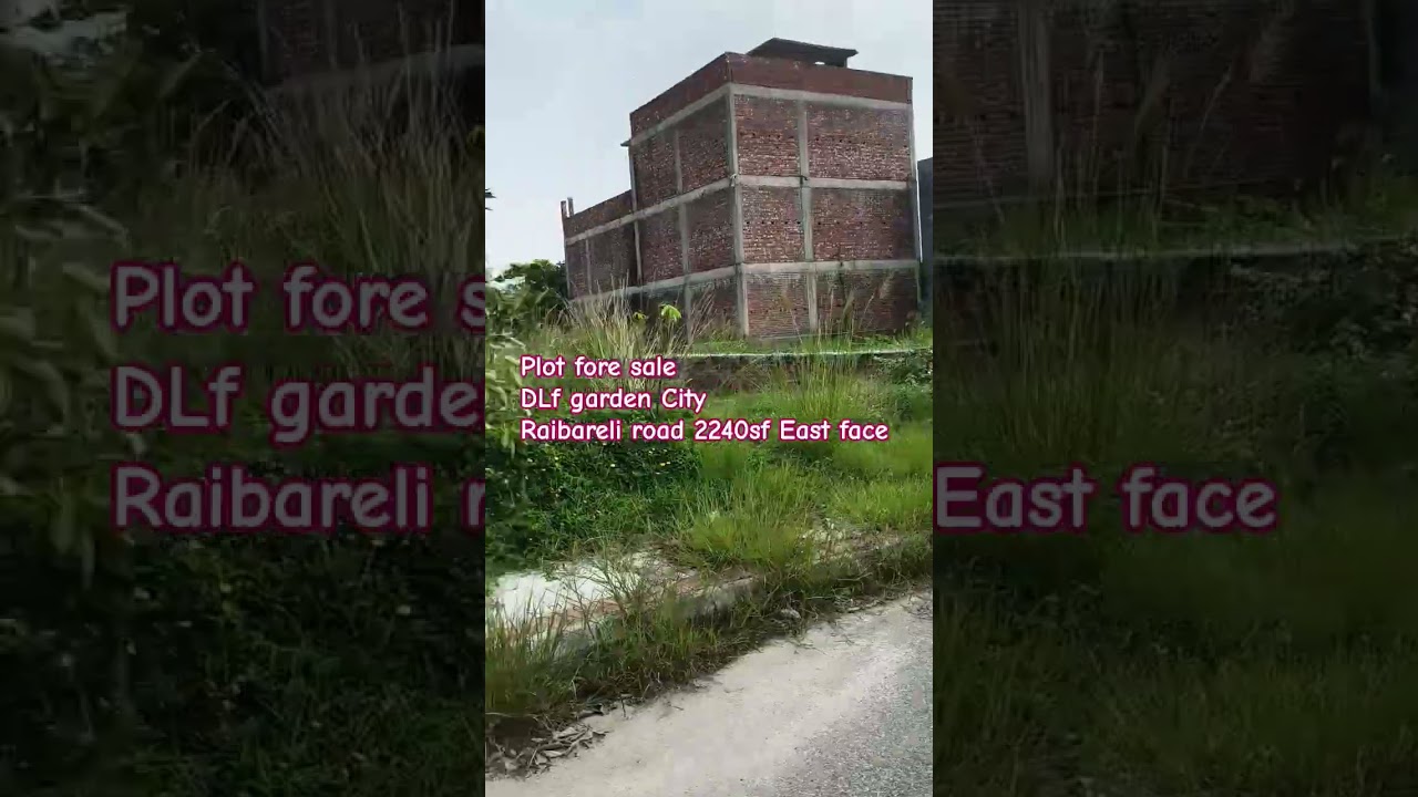 #DLF garden City raibareli road Lucknow#plot size 2240 sf East face#1.60cr#8009835546#views10k
