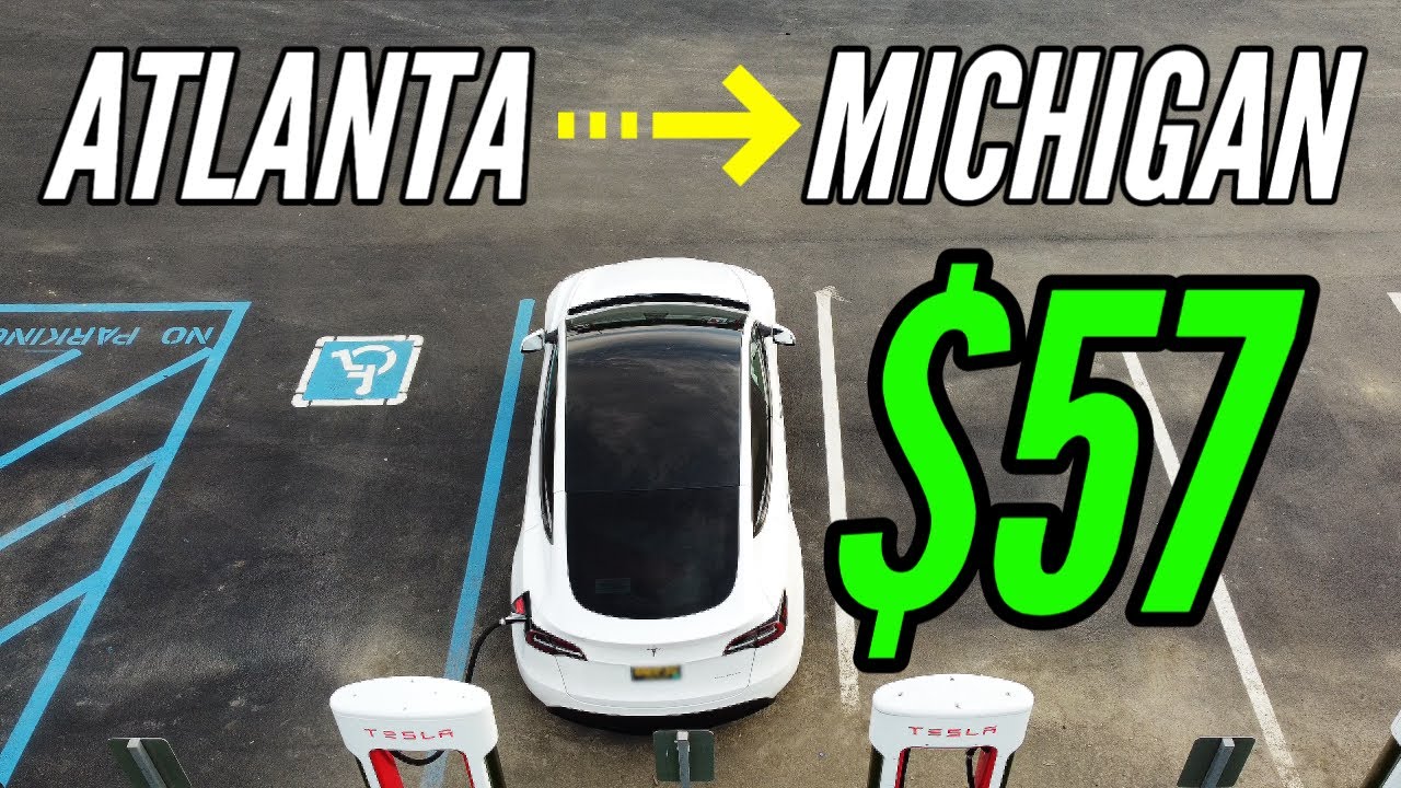 Tesla Model Y Road Trip from Atlanta to Michigan