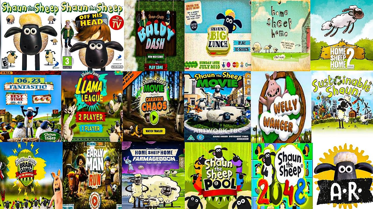 The Evolution of SHAUN THE SHEEP Games (2008-2022) 🐑