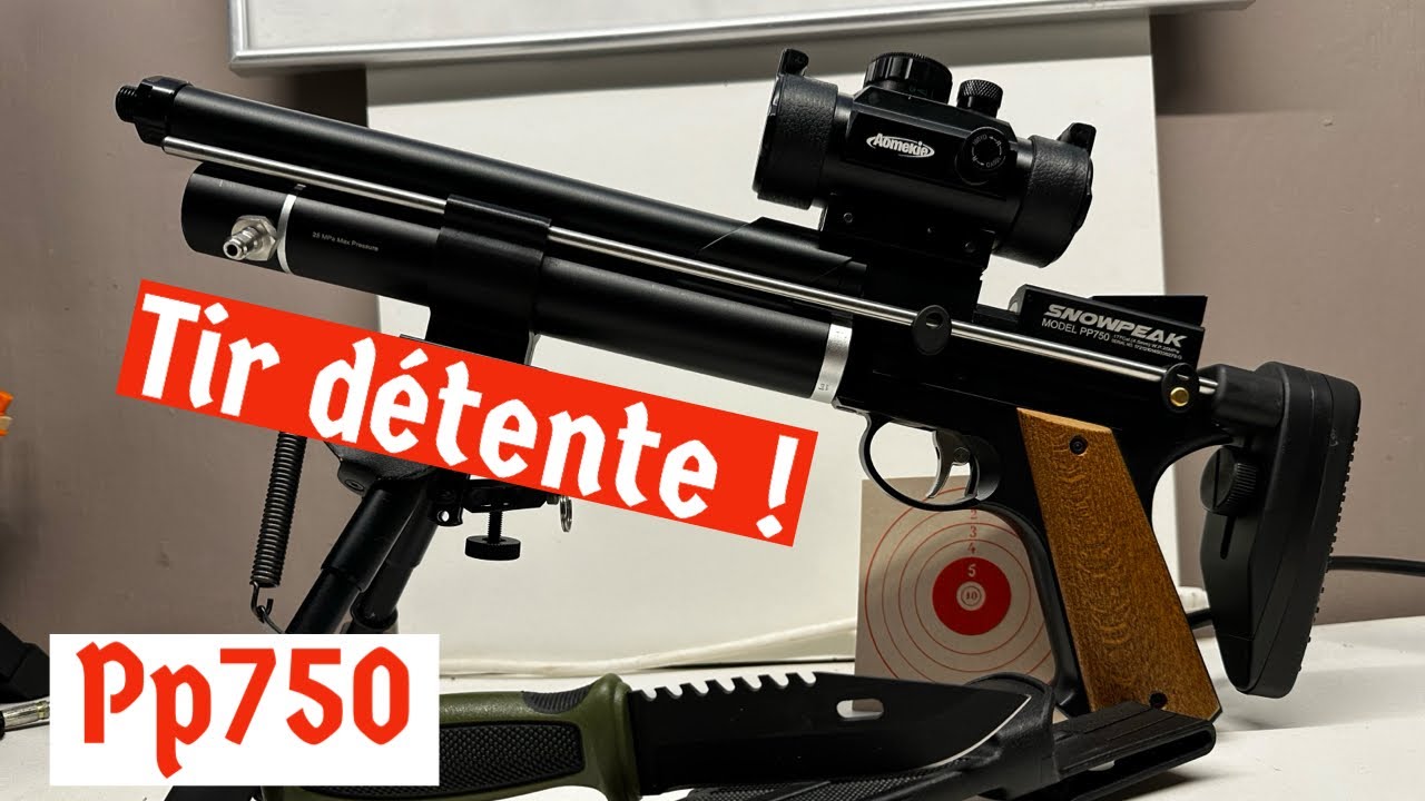 Tir détente et réglage viseur sur mon snowpeak pp750
