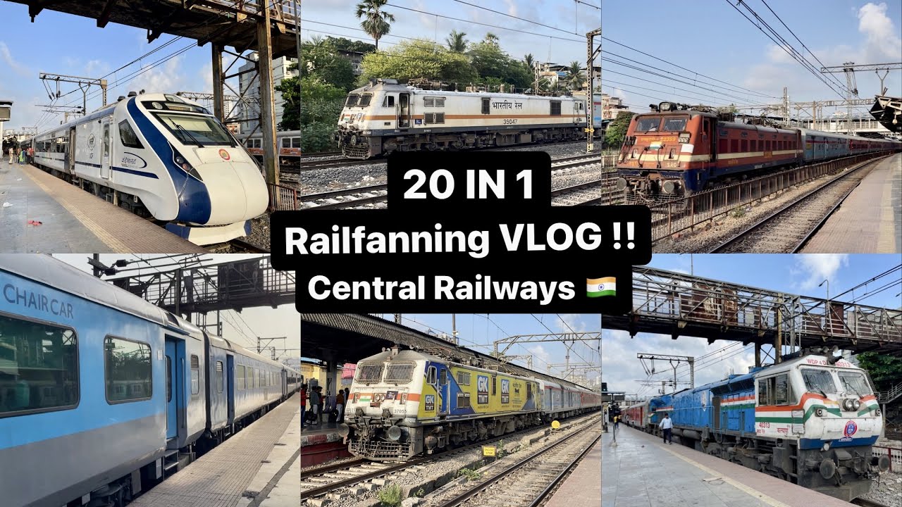 20 IN 1 || SUNDAY RAILFANNING AT THANE || VANDE BHARAT, DURONTO AD MORE || INDIAN RAILWAYS ||