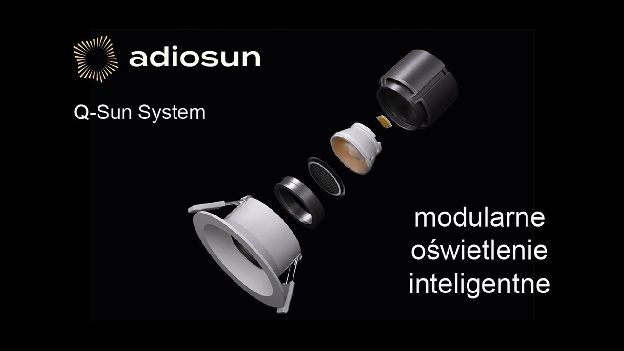Oświetlenie inteligentne Q-SUN System od Adiosun do Ampio, KNX, Loxone, Grenon oraz innych systemów.