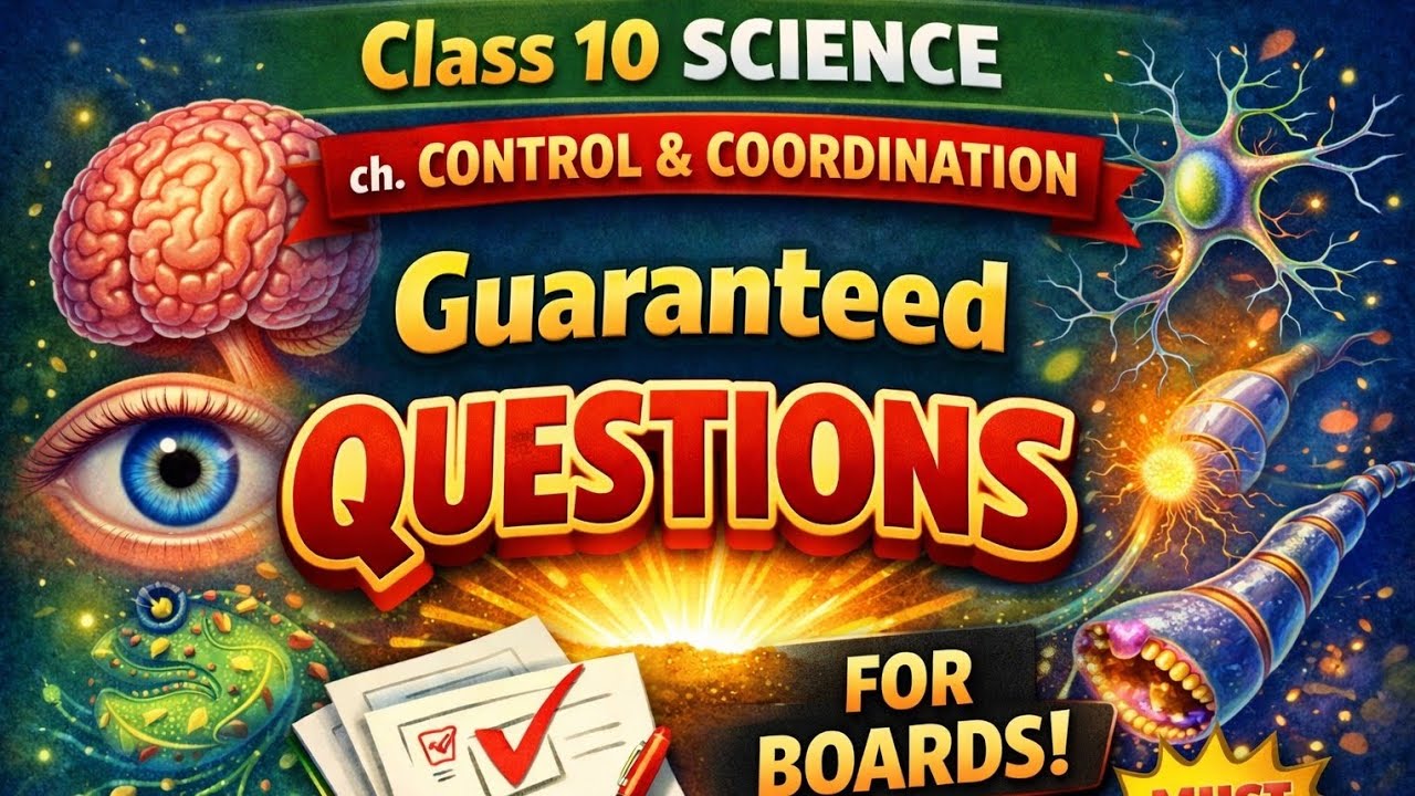 Most important board confirmed questions of chapter control and coordination class 10 science 