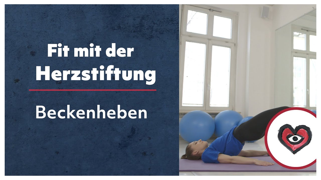 Fit mit der Herzstiftung - Beckenheben