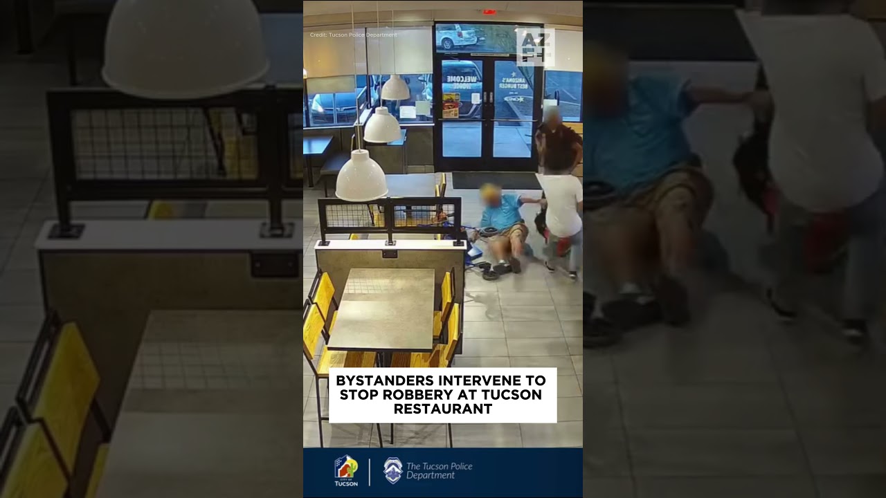Bystanders jump into action to stop suspect from robbing elderly man at Tucson restaurant