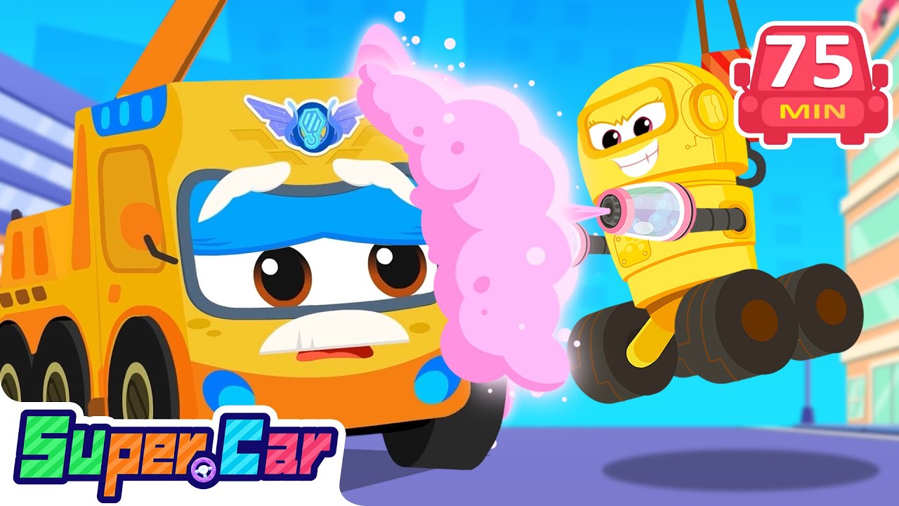 Emergency Allert! Super Cars Turned Old by Villains! | Rescue Car, Kids Cartoons - SuperCar