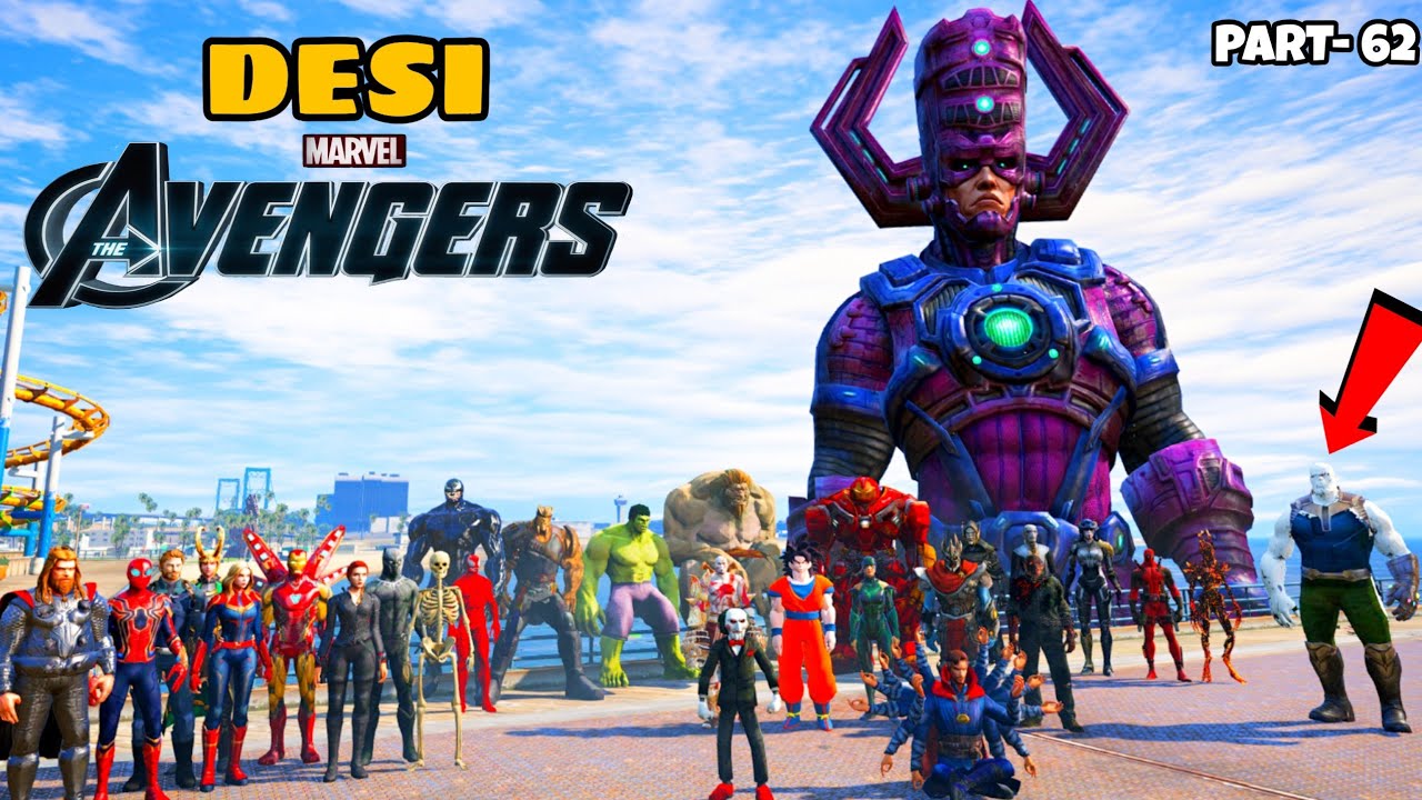DESI Avengers Make Plan to Escape from Devil THANOS and Galactus in GTA 5 | DESI Avengers (Part 62)