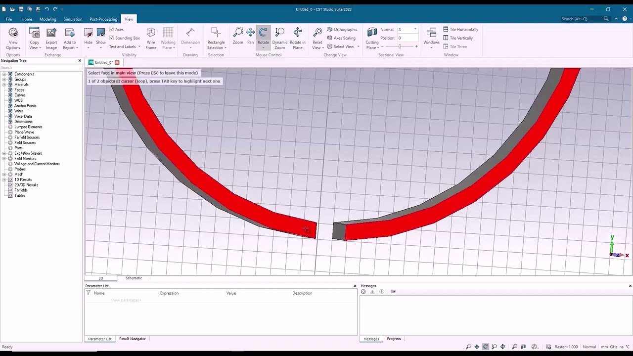Loop antenna design in CST Studio