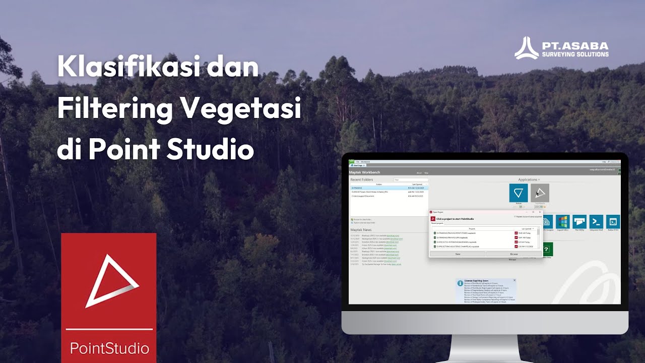 Tutorial Klasifikasi dan Filtering Vegetasi Maptek PointStudio