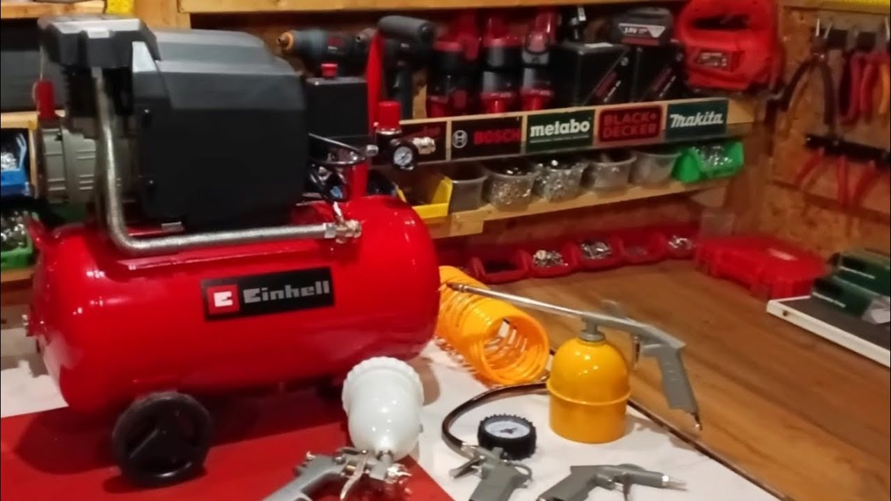Einhell TC‑AC 190/24/8 Kompresszor – Unboxing, Összeszerelés és Valós Teszt!