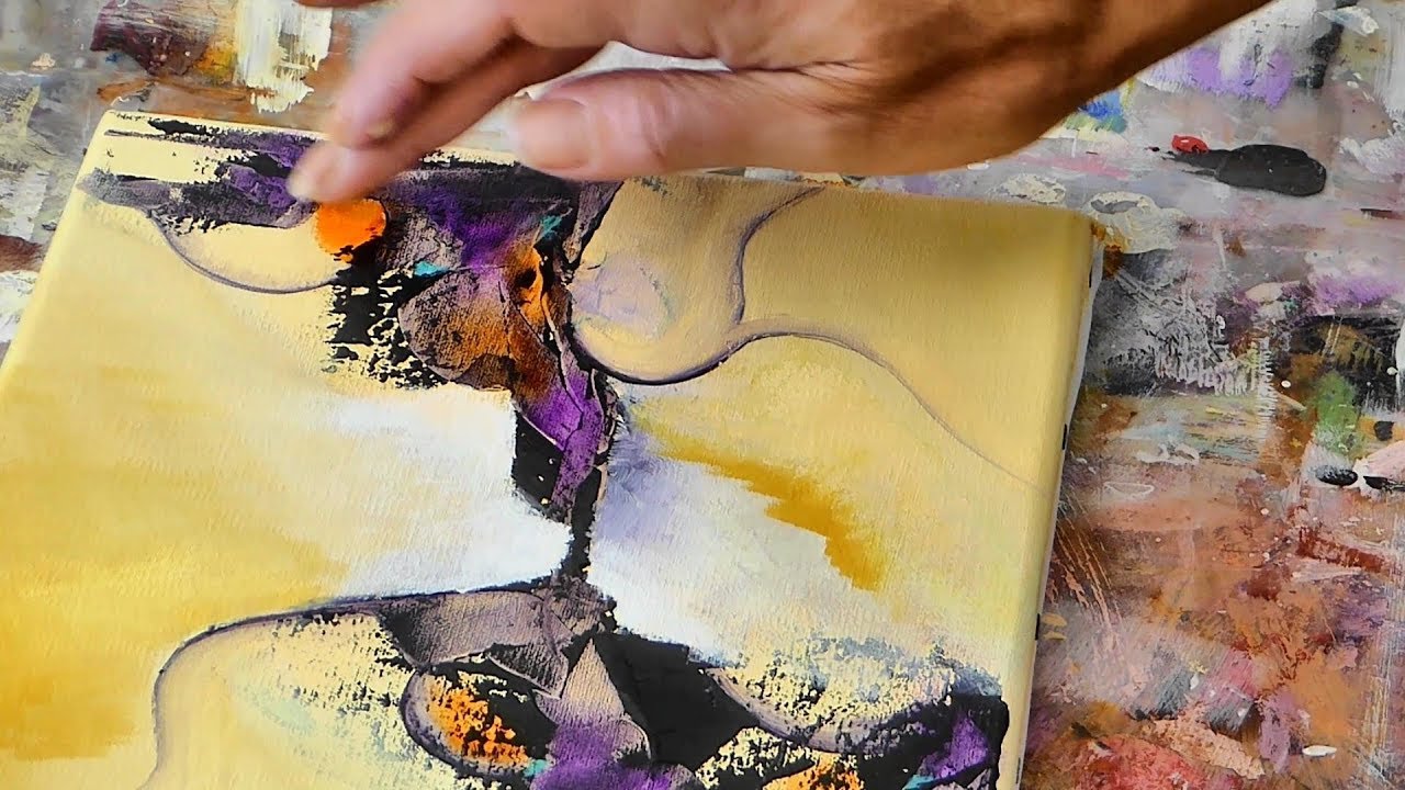 Abstract Art Painting- Peinture acrylique facile-Althea