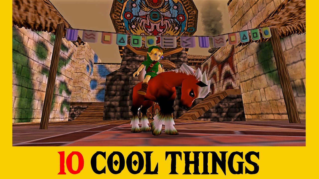 Epona inside Clock Town! - 10 Cool Things About Zelda: Majora's Mask (Part 2)