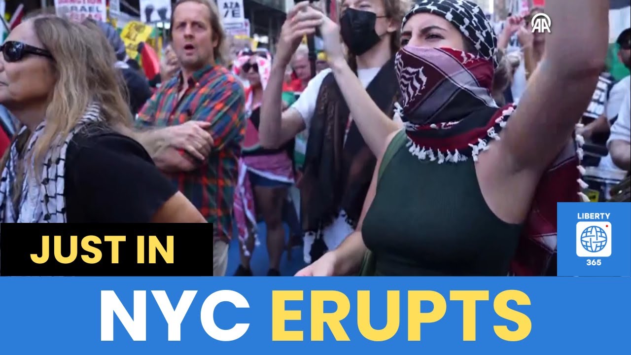 Massive PROTEST in New York as Netanyahu Speaks at UN