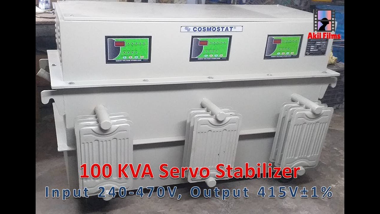 100 KVA Servo Stabilizer - Servo Voltage Stabilizer - Power Controller - Heavy Duty Stabilizer