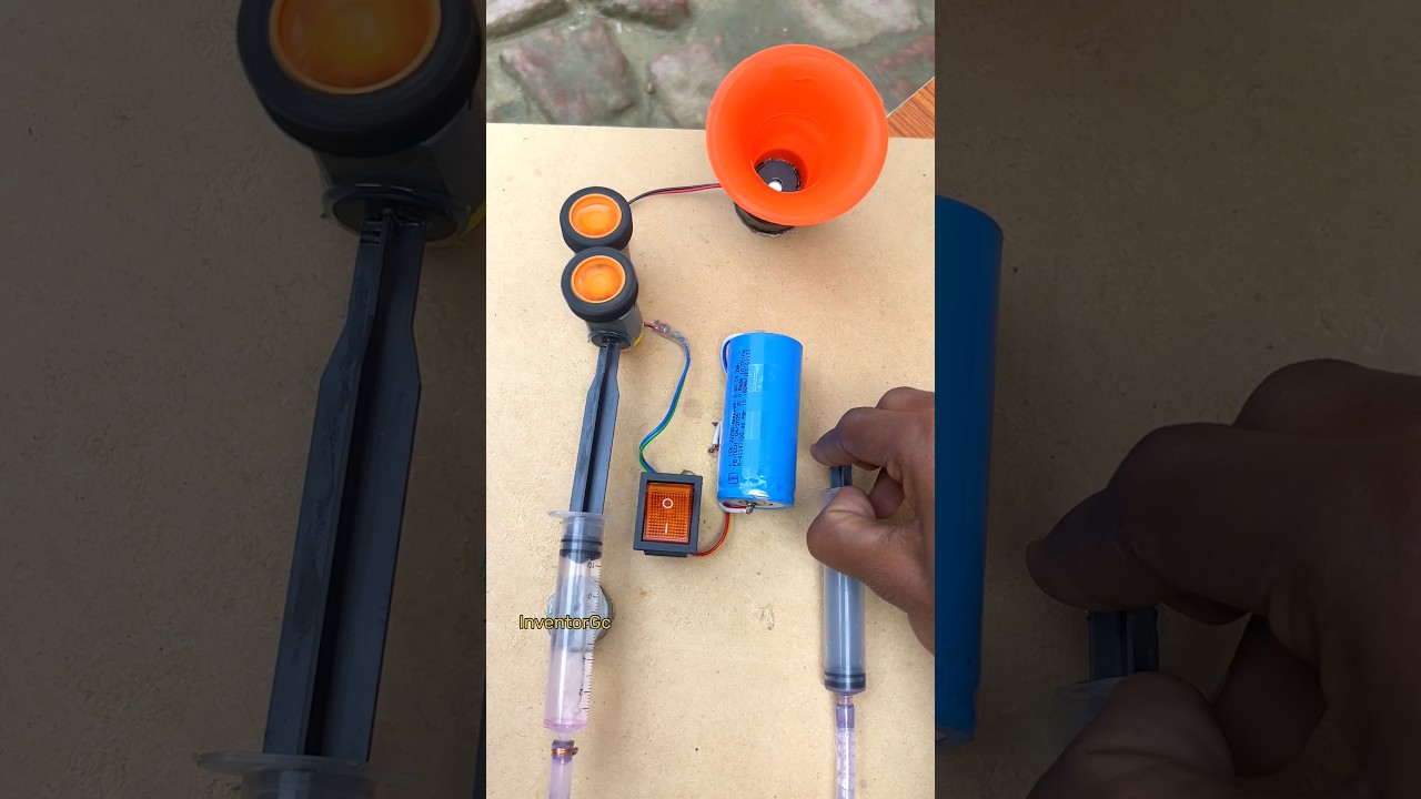 Powering mini horn with tire power generator