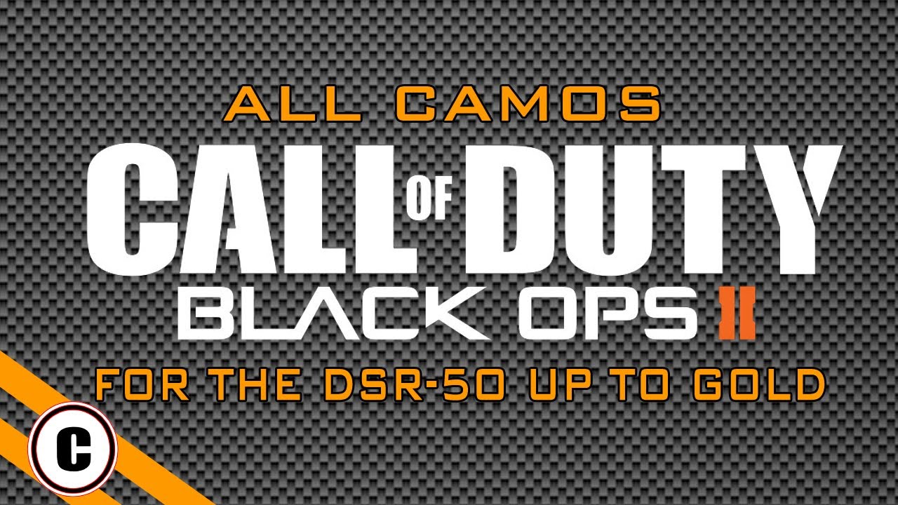 Black Ops 2 - DSR-50 All Camos Up To Gold