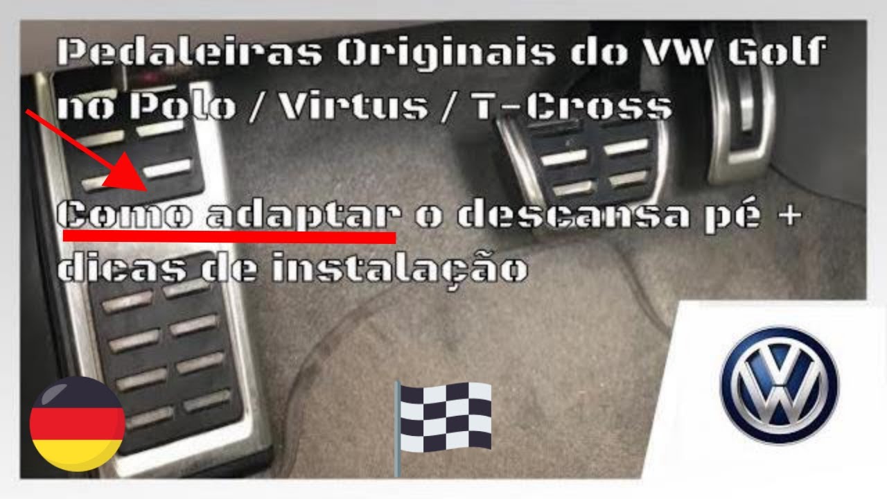 COMO ADAPTAR A PEDALEIRA ORIGINAL DO GOLF NO POLO / VIRTUS / NIVUS