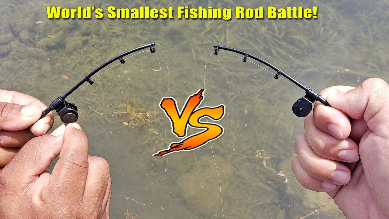 World's Smallest Fishing Rod Challenge! Who Will Win? 1v1 Monster Mike Fishing VS @CEO Fishing