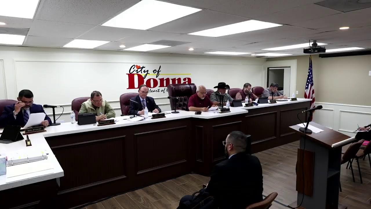 City Of Donna City Council Meeting 1-20-26