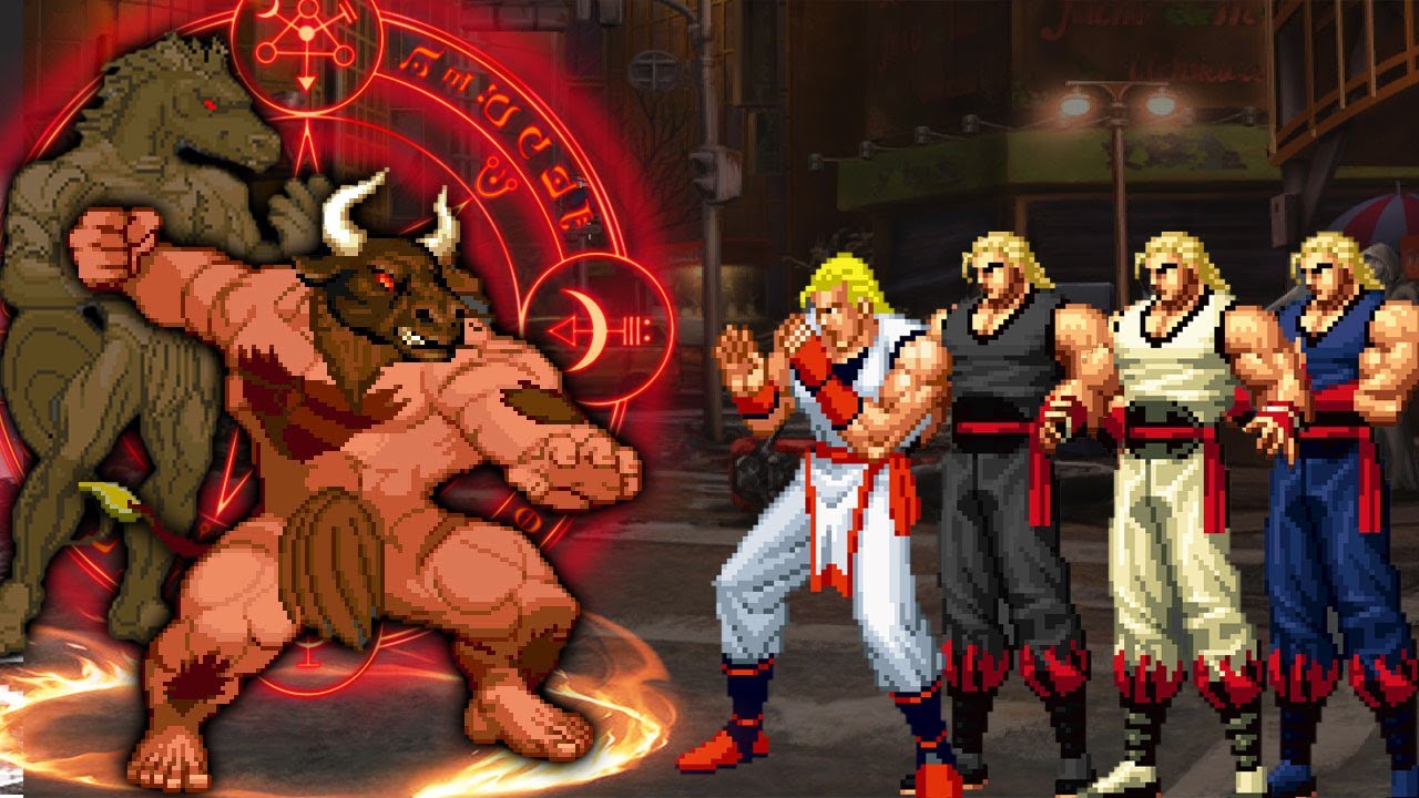 [Mugen KOF] Minotaur Boss Vs Andy Team