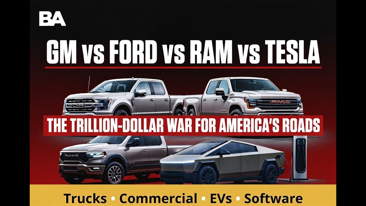 GM x FORD x RAM vs TESLA: The Trillion-Dollar War for America&rsquo;s Trucks, EVs & the Future of the Road