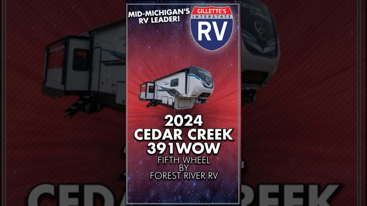 ✨ Sneak Peek: 2024 Cedar Creek 391WOW Luxury Fifth Wheel! #rvlife #outdoorliving   #luxuryrv