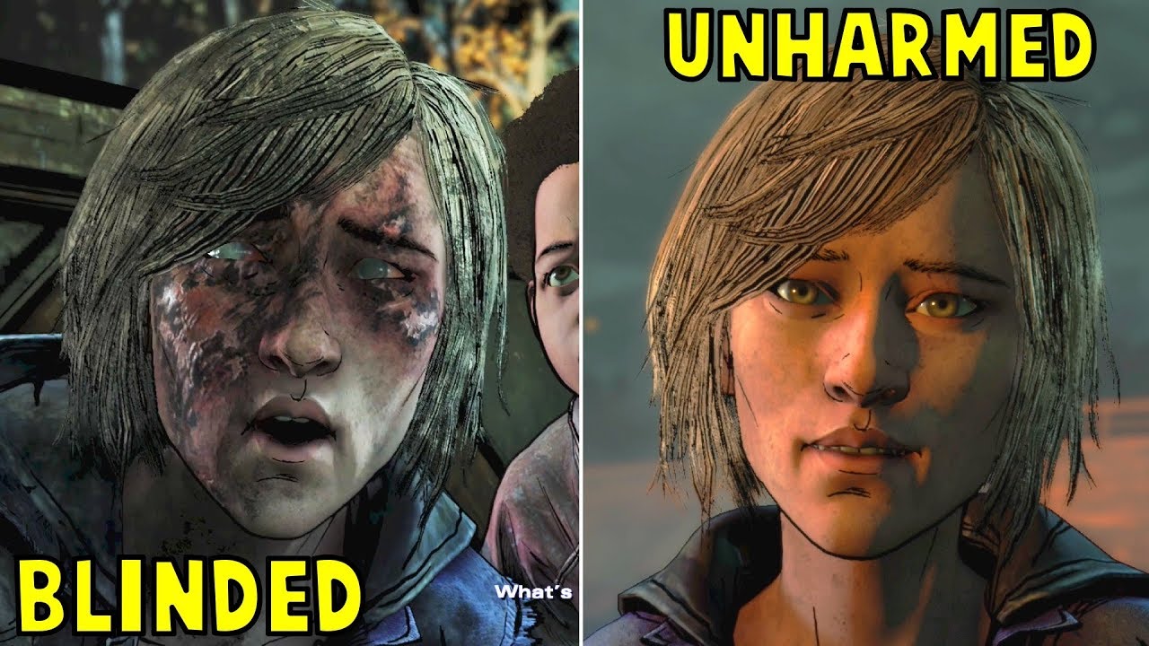 Saving Blinded Violet vs Unharmed Violet - All Choices- The Walking Dead Season 4 Episode 4