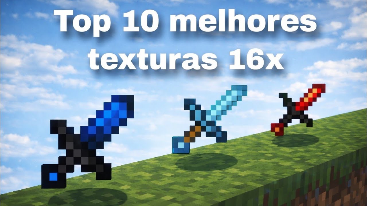 Top 10 melhores texturas 16x para pvp [MCPE]