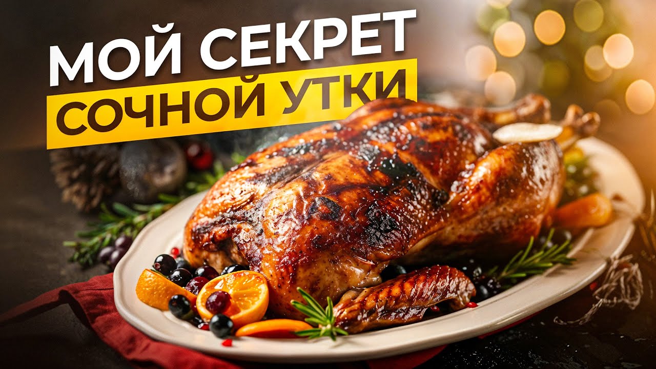 ЛУЧШАЯ утка на Новый Год. Сочность, корочка и ни одного лишнего движения.