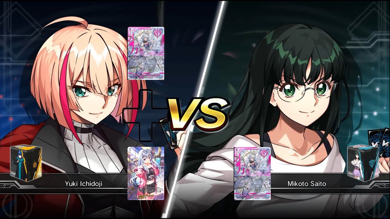 Cardfight Vanguard Dear Days 2 Kairi & Krysrain vs Mikoto Saito (Vp Boost)(No Draw Trigger)