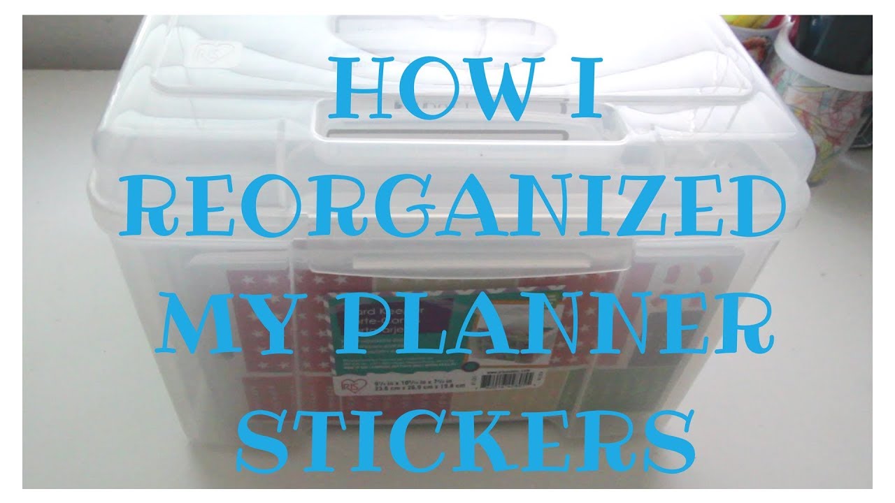 Sticker Storage|Organize with me!