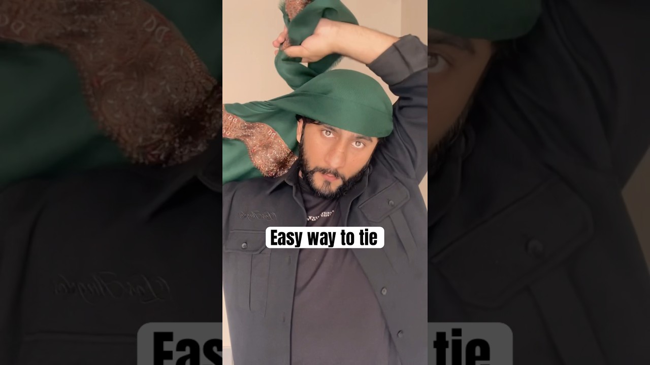 How to tie 🤩#arabic #headscarf #easy #tutorial #1million