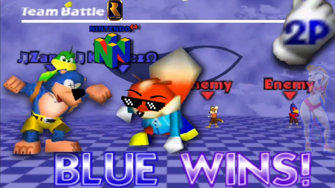 Smash Remix - Banjo Kazooie & Conker ADVENTURES ✨- TEAM BATTLE - Coop Multiplayer - Android