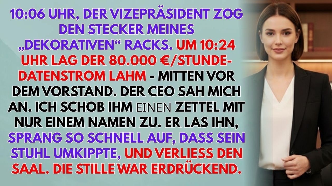 Er Zog Den Stecker – Ich Drückte Den Abzug An Seiner Karriere | Unternehmensrache
