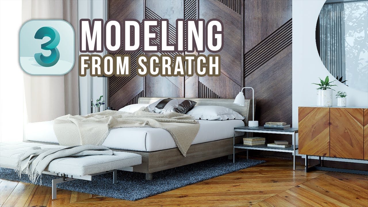 Bedroom Design in 3Ds Max - MODELING from Scratch