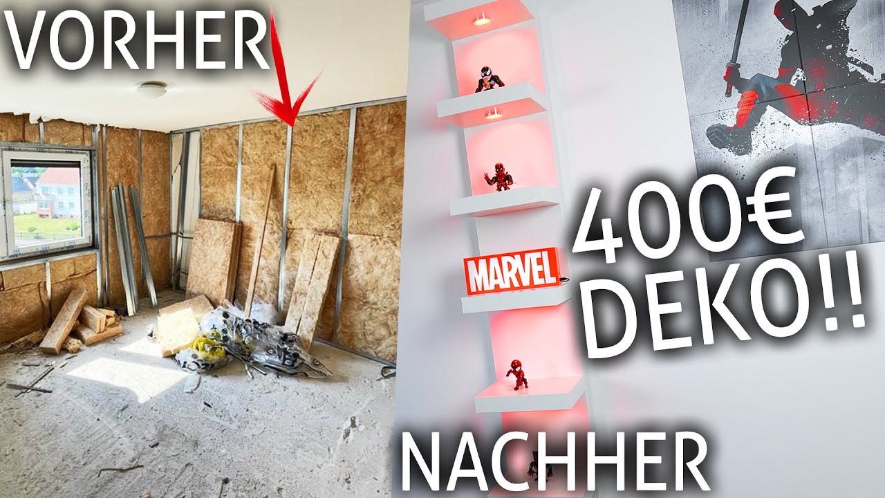 Ich BAUE ein 12.000€ GAMING ROOM | Das BESTE RGB Regal was es gibt!!