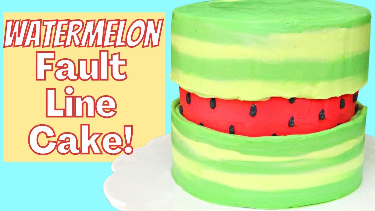 Watermelon Fault Line Cake